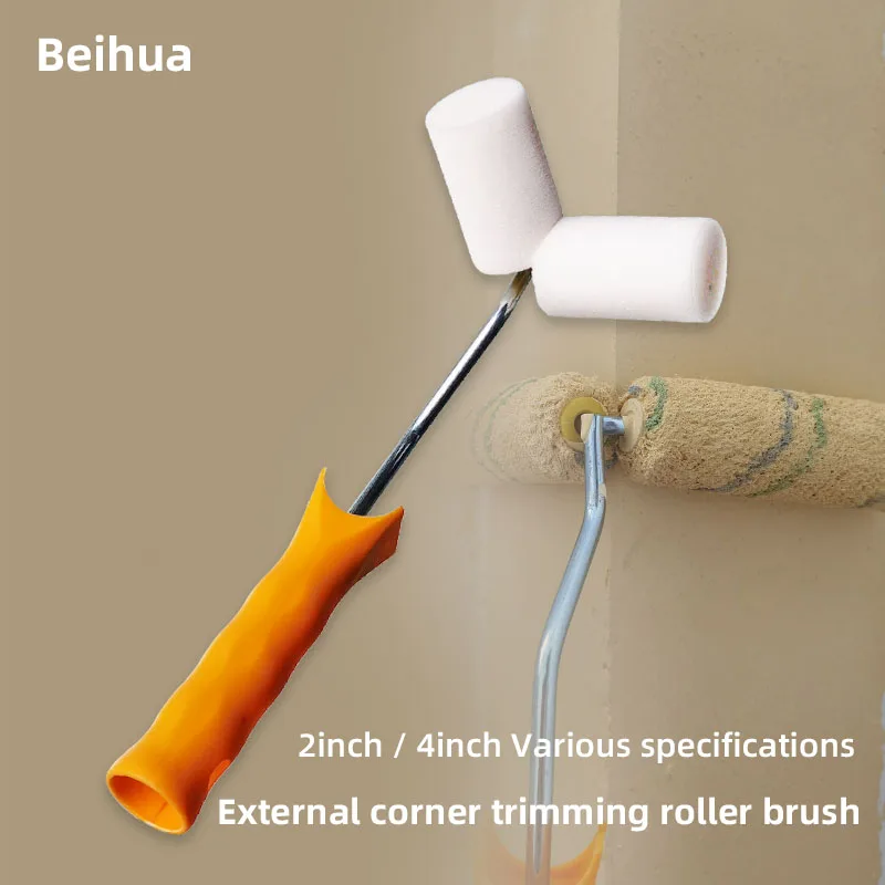 External Corner Trimming Paint Roller Brush Small Roller 2 inch 4 inch Mini Thumb Repair Brush for wall trimmer decorative