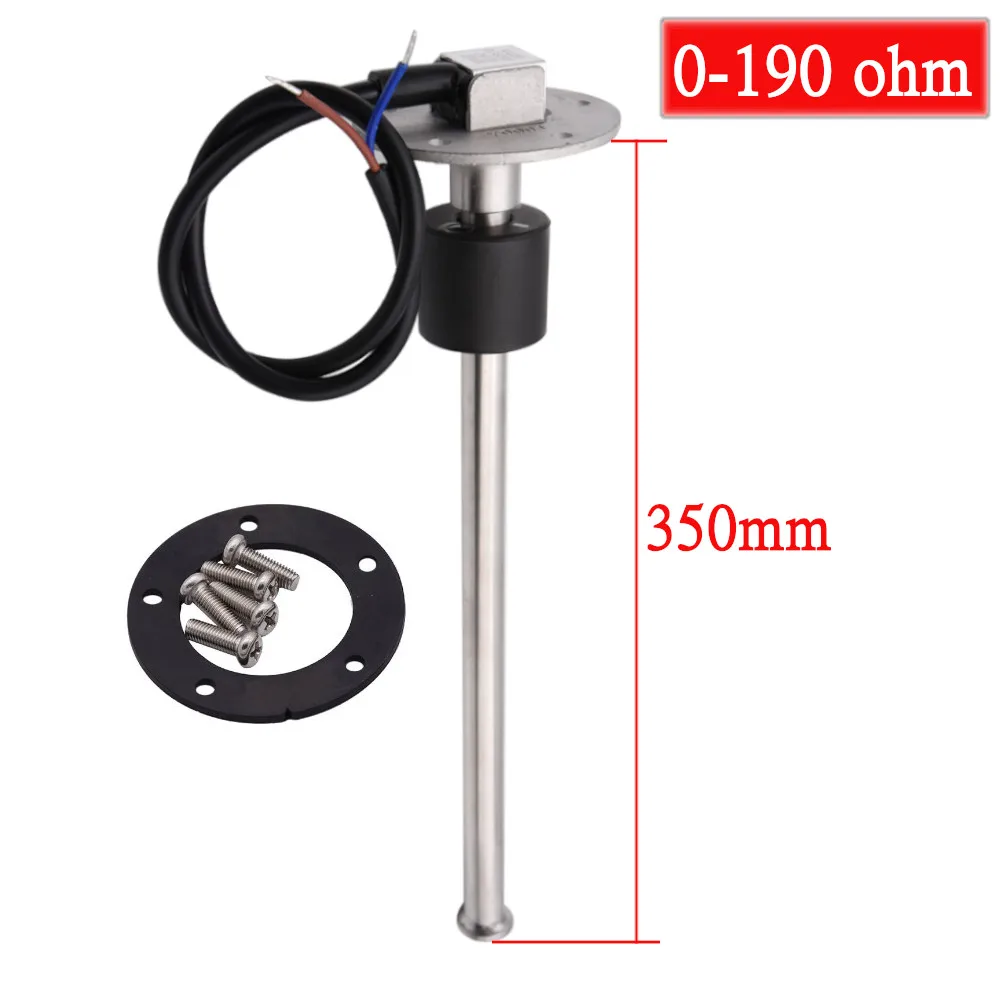 Maßgeschneiderter Wasserstandsmesser, 125 mm, 150 mm, 200 mm, 250 mm, 500 mm, 190 Ohm, 240–33 Ohm, Kraftstoffstandsensor, Kraftstoffmessgeräte für Boot, Auto