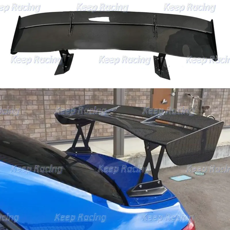 Carbon Fiber GT Wing 1600mm VTX Style Type 5 For Subaru Impreza GVB GVF STI Glossy Finish Trunk Spoiler Fibre Bootlid Splitter