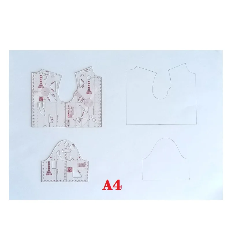 1:5 Fashion Design Ruler Women Cloth Design 1/5 Clothing Prototype Ruler School Student Teching Blouse Drawing Templete