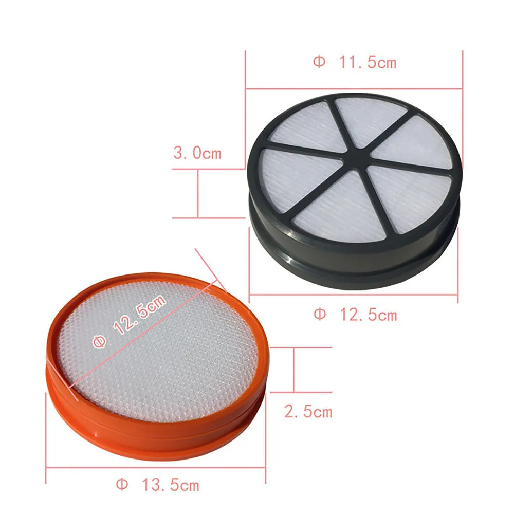 For Vax 90 HEPA Filter Set Front Motor Replacement Kit Washable Round Cotton Filter Elements Vacuum Cleaner 2Pcs