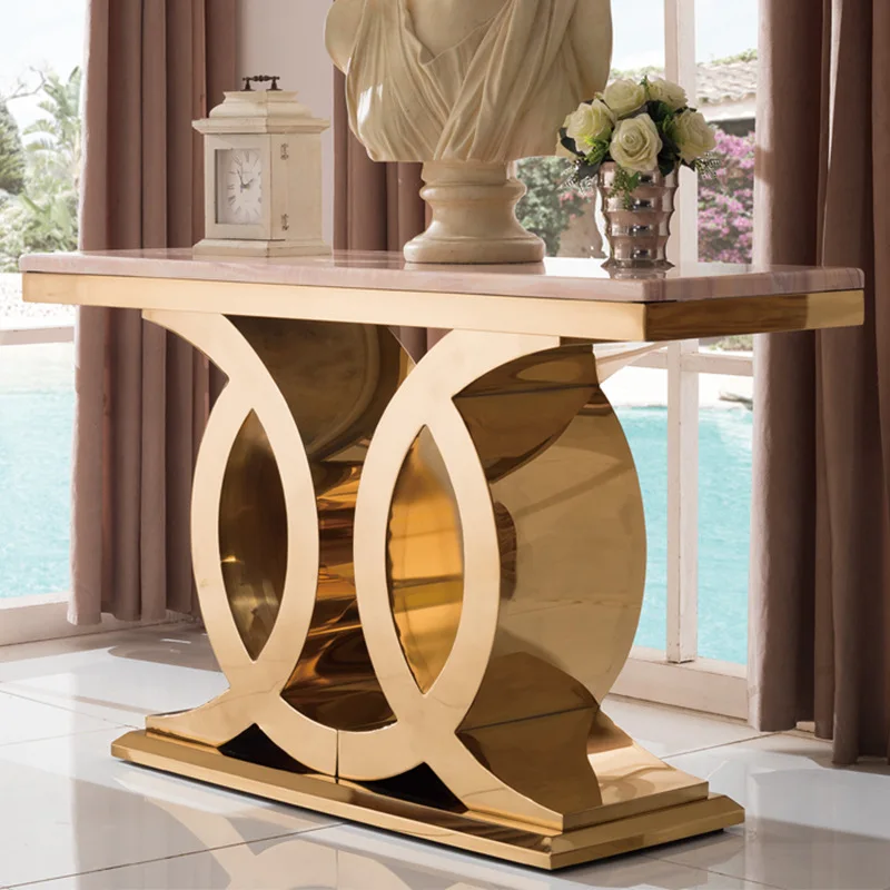 Modern Style Dining Table Metal Luxury Dining Table Rectangle Set  Chairs 21055