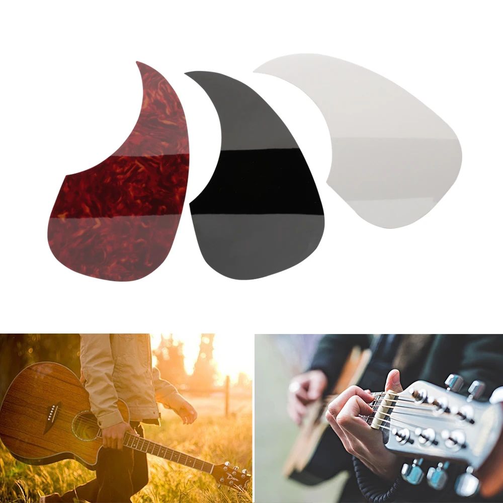 1PC Professional Comma/Hummingbird Shape Guitar Sticker Pickguard Self-Adhesive Sticker For Folk Acoustic Guitar Accessories