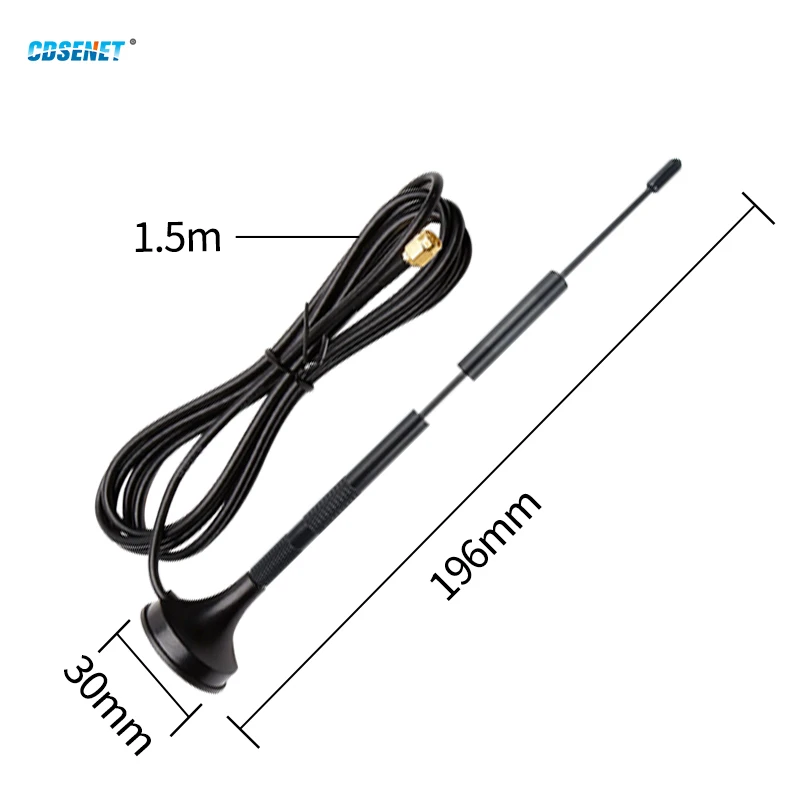 5pcs/lot 2.4G/ 5.8GHz Dual-band Omni WIFI Antenna Magnetic Base Signal Extender 6dBi High Gain TXWF-XPL-150 SMA-J Sucker Antenna