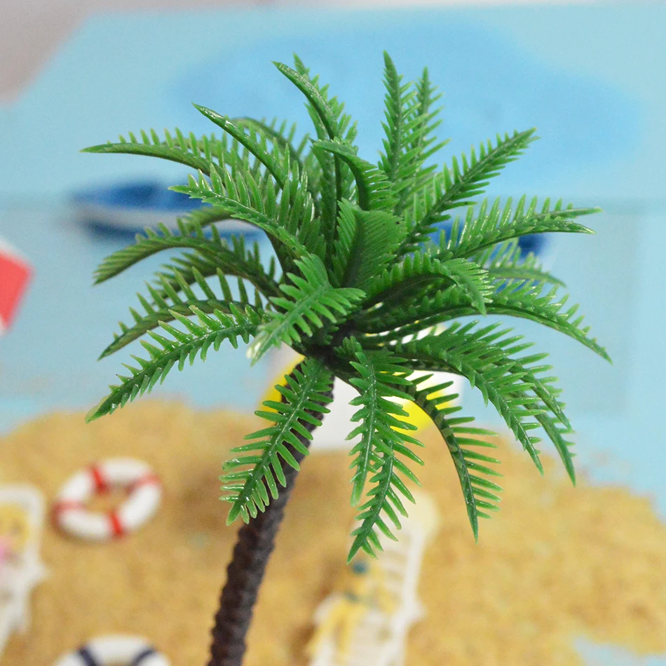 3-18cm Palm Tree 1:50-1:1000 Scale Miniature Architecture Plastic Toys DIY Model Making  HO N OO Scale for Scenery 100pcs/lot