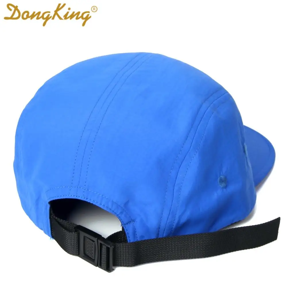 DongKing NEW 5 Panel Classic Baseball Cap Short Brim Baseball Cap Taslon Splash proof Fabric Quick DRY Hat Flat Bill Big Size