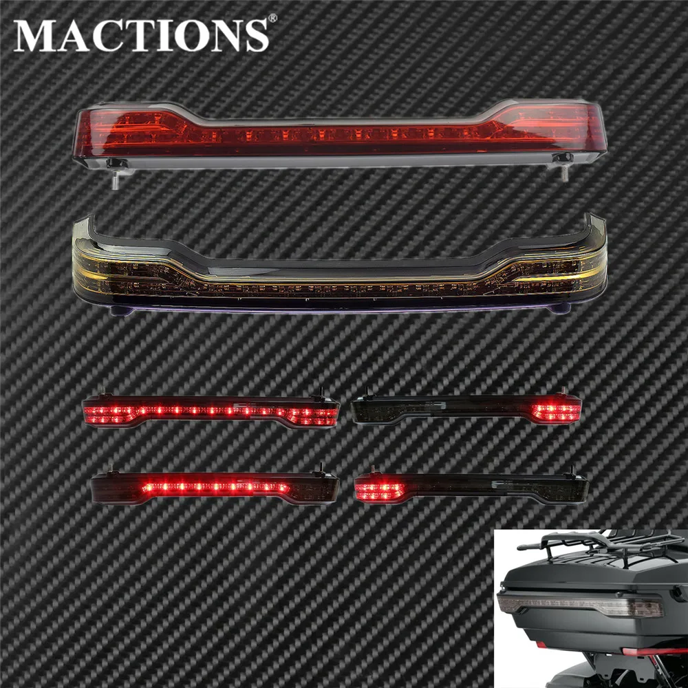 Motorcycle LED Tour Pack Running Light Brake TailLight Accent Rear Tail Lights Lamp For Harley Touring 14-25 Road Electra Glide