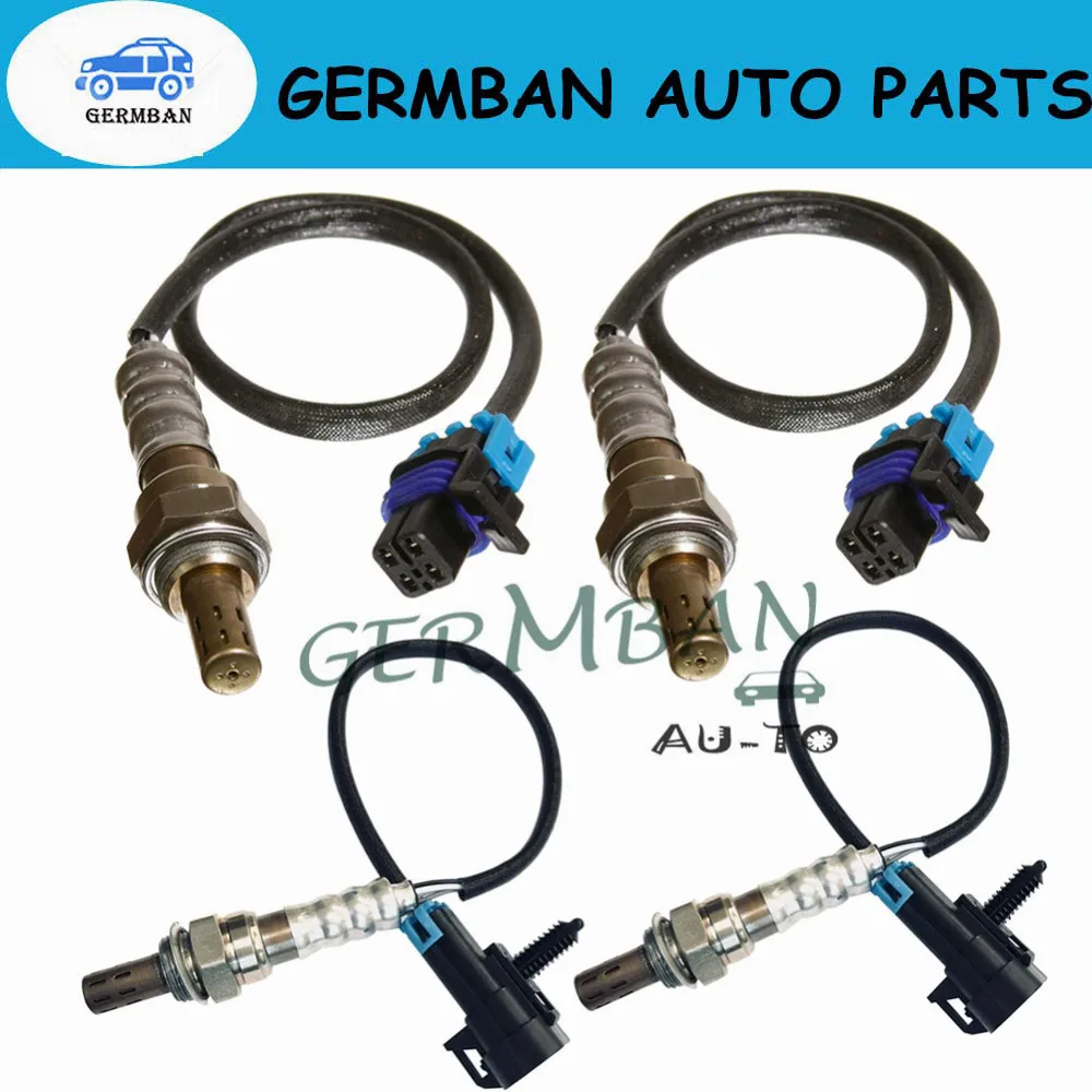 4PCS Oxygen sensor 234-4337 x2 234-4258 x2 o2 sensor for 2009-2008 Hummer H2 6.2L 02 Sensor