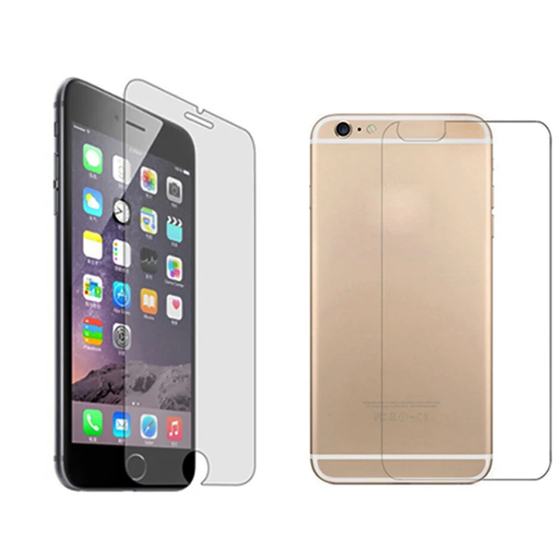 Front Back Obverse and Reverse 2Pcs Tempered protective glass Screen Film For iPhone 16 15 14 13 12 11 8 7 6 6S Plus X XS MAX XR