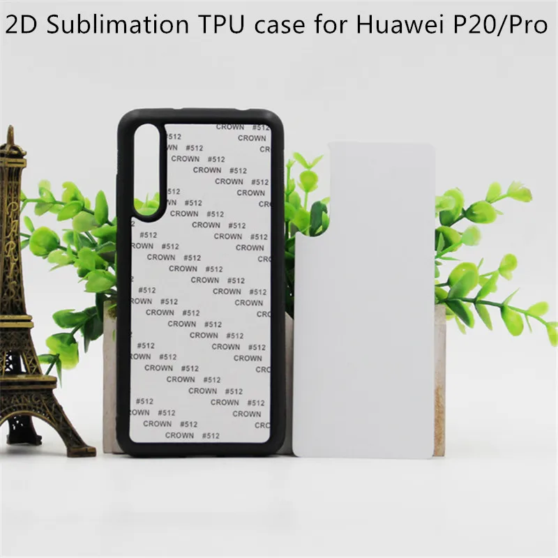 2D Sublimation Case TPU+PC Cover For Huawei P30 P40 P20 lite Pro Y6 Y7 Y9 Prime 2019 Blank Printed Metal Sheet 10pcs