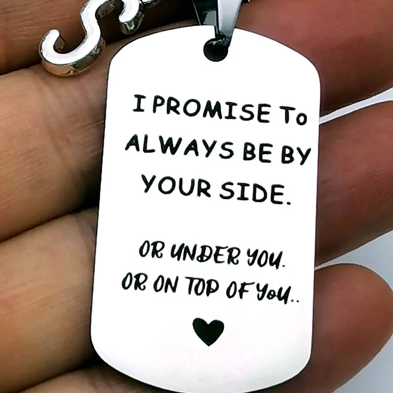 Porte-clés fantaisie I Promise d'être toujours à vos côtés, petit ami, mari, Saint Valentin, cadeau d'anniversaire, cadeau de Noël