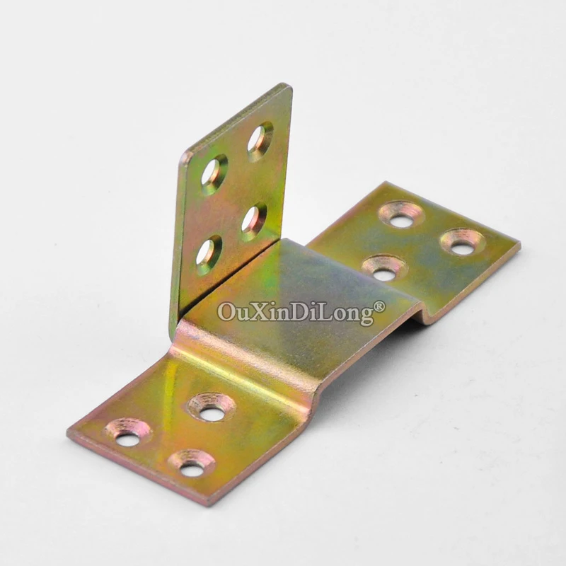 Brand New 100PCS Thicken Metal Heavy Bed Hook Corner Brackets Solid Wood Bed Buckle Bed Hinges Connect Accessories