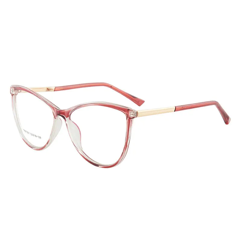 New Arrival Plastic Frame Glasses Full Rim Anti-Blue Ray Cat Eye Eyewear Women Style Hot Selling Nearsighted Spectacles