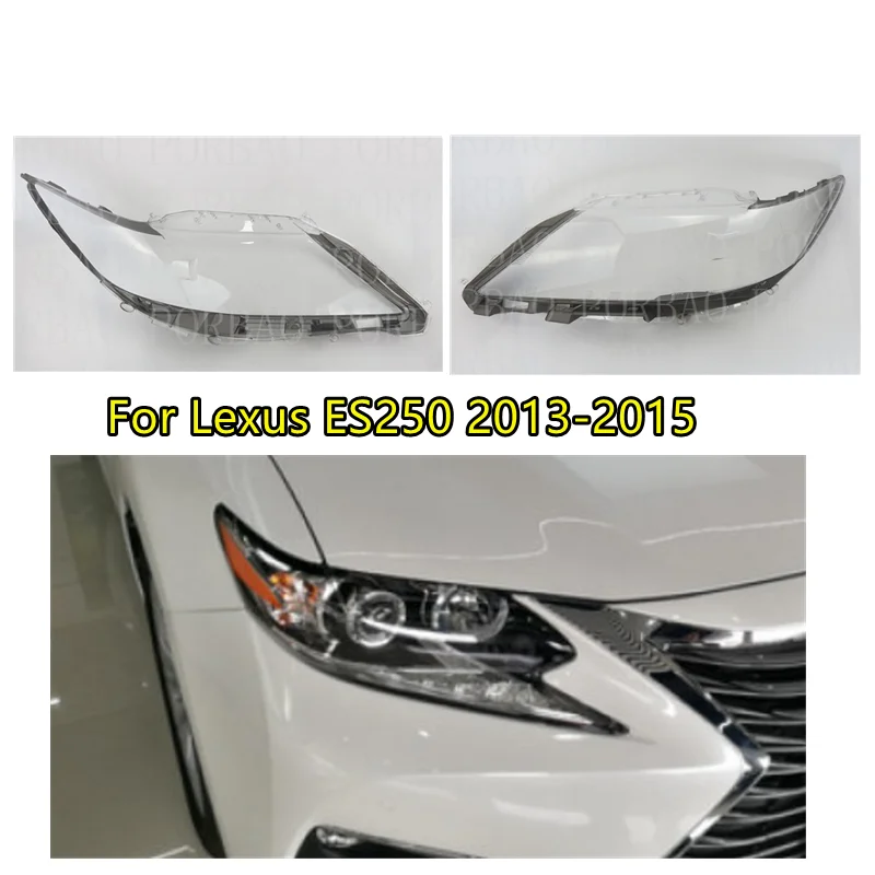 

Headlight Glass Lens Covers For Lexus ES250 Transparent Headlamp Shell Clear Auto-Shell 2013 2014 2015 Replacement DIY