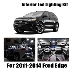 15x Canbus Error Free LED Interior Light Kit Package for 2011-2014 Ford Edge Car Accessories Map Dome Trunk License Light