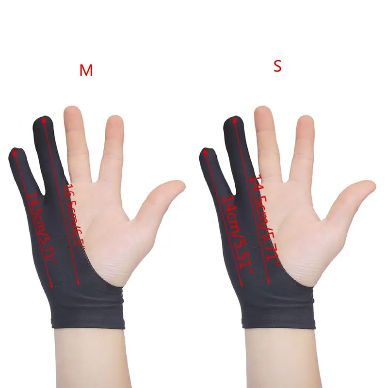 2 Fingers Drawing Glove Anti-fouling Artist Favor Any Graphics Painting Writing Digital Ablet For Right And Left Hand