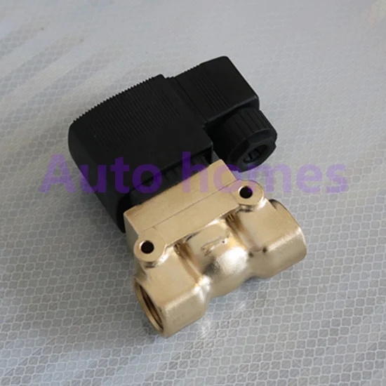 Válvula Solenoide de alta presión de 50bar, orificio de 12mm, NC 1/2-04, latón piloto, 5404 BSP, 24V, CC, AC220V