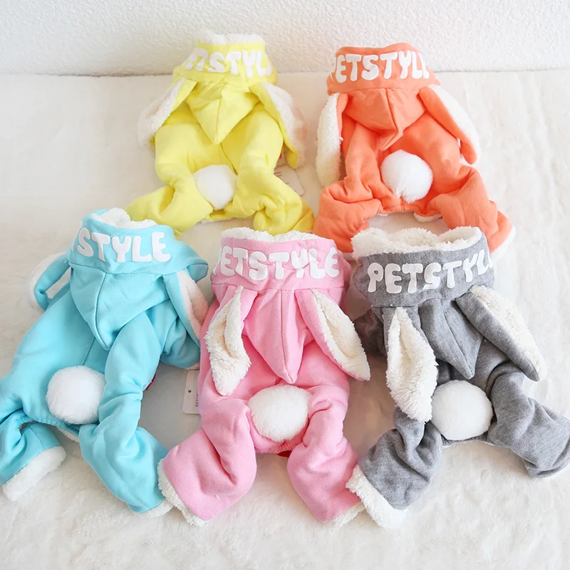 

Rabbit Style Dog Bathrobe Jumpsuits Dog Pajamas Clothing For Dogs Pet Puppy Cat Small Dog Clothes Animal Yorkie Maltese Chiwawa