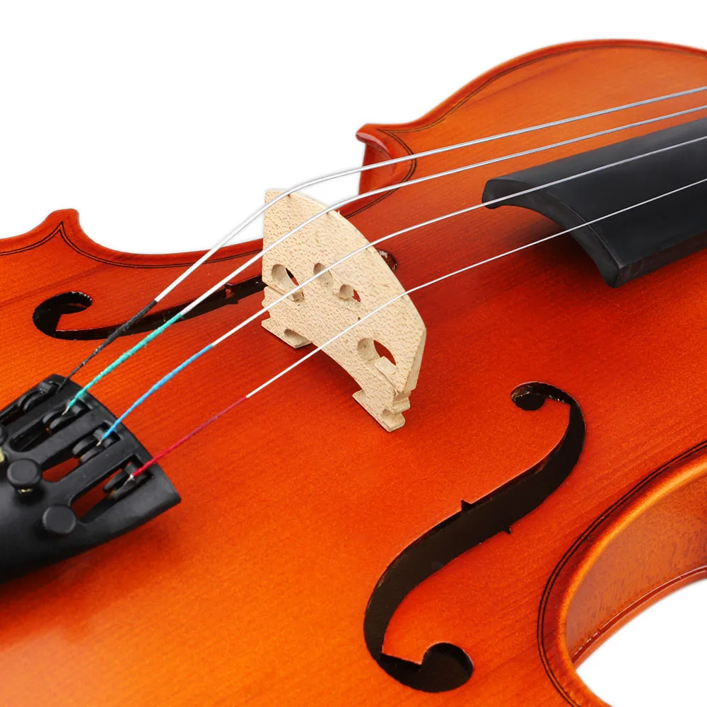 16 Inch Acoustic Viola Spruce Solid Wood Panel Natural Color Viola Professional Stringed Musical Instrument With Viola Case Bow