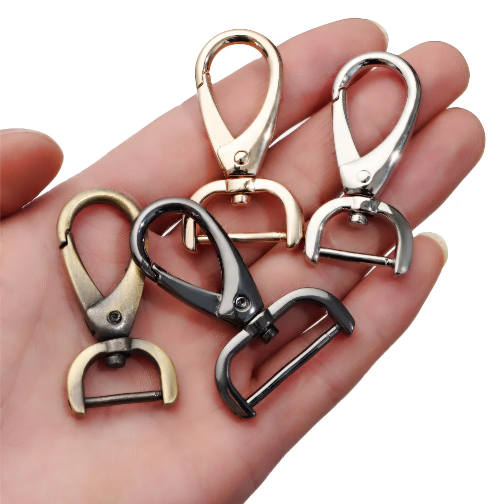 Metal Bags Strap Buckles Lobster Clasp Collar Carabiner Snap Hook DIY KeyChain Bag Part Accessories Swivel Trigger Dog Buckle