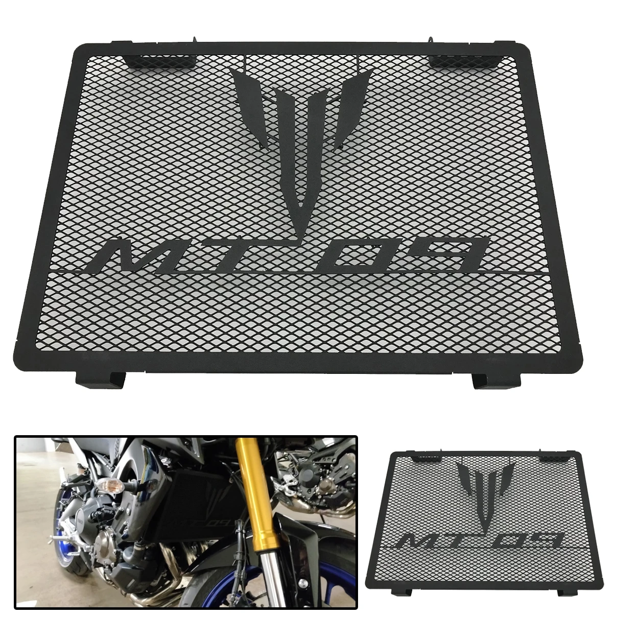 

Black Stainless Steel MT09 Radiator Grille Cover Guard Protector For Yamaha MT-09 MT09 mt 09 2021