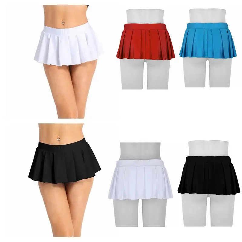 Women Schoolgirl Mini Skirt Low Rise Comfortable Pleated Party Nightwear Clubwear Cosplay Costume Party Performance Sexy Skirts image 6