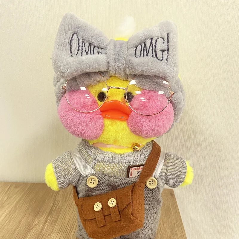 30cm Nette Lalafanfan Gelb Café Ducks Gefüllte Weiche Spielzeug Kawaii Beruhigende Spielzeug Aminal Puppen Kissen Für Gril Kinder Brithday geschenke