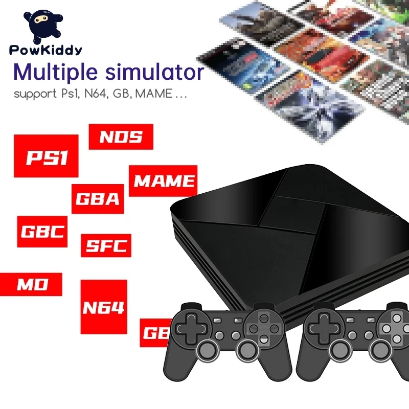 

New Game Box 50000+ Games Retro TV Box G5 S905L WiFi 4K HD Super Console 50+ Emulator Video Console Game Player For PS1/N64/DC