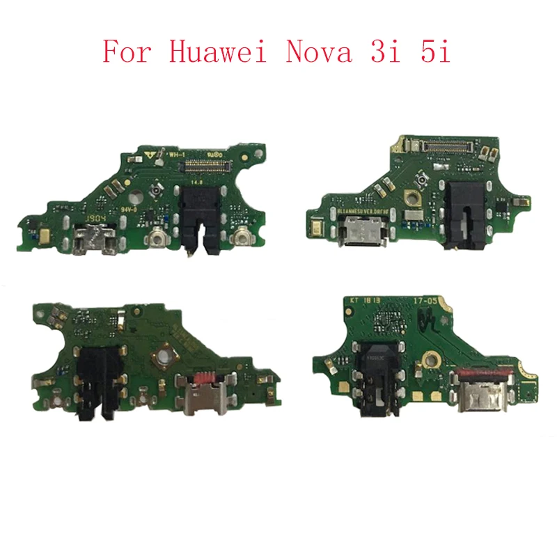 Original Charging Port Connector Board Parts Flex Cable For Huawei Nova 5 5Pro 5i 5iPro 5T 3 3E 3i 4 4E USB PCB Replacement Part