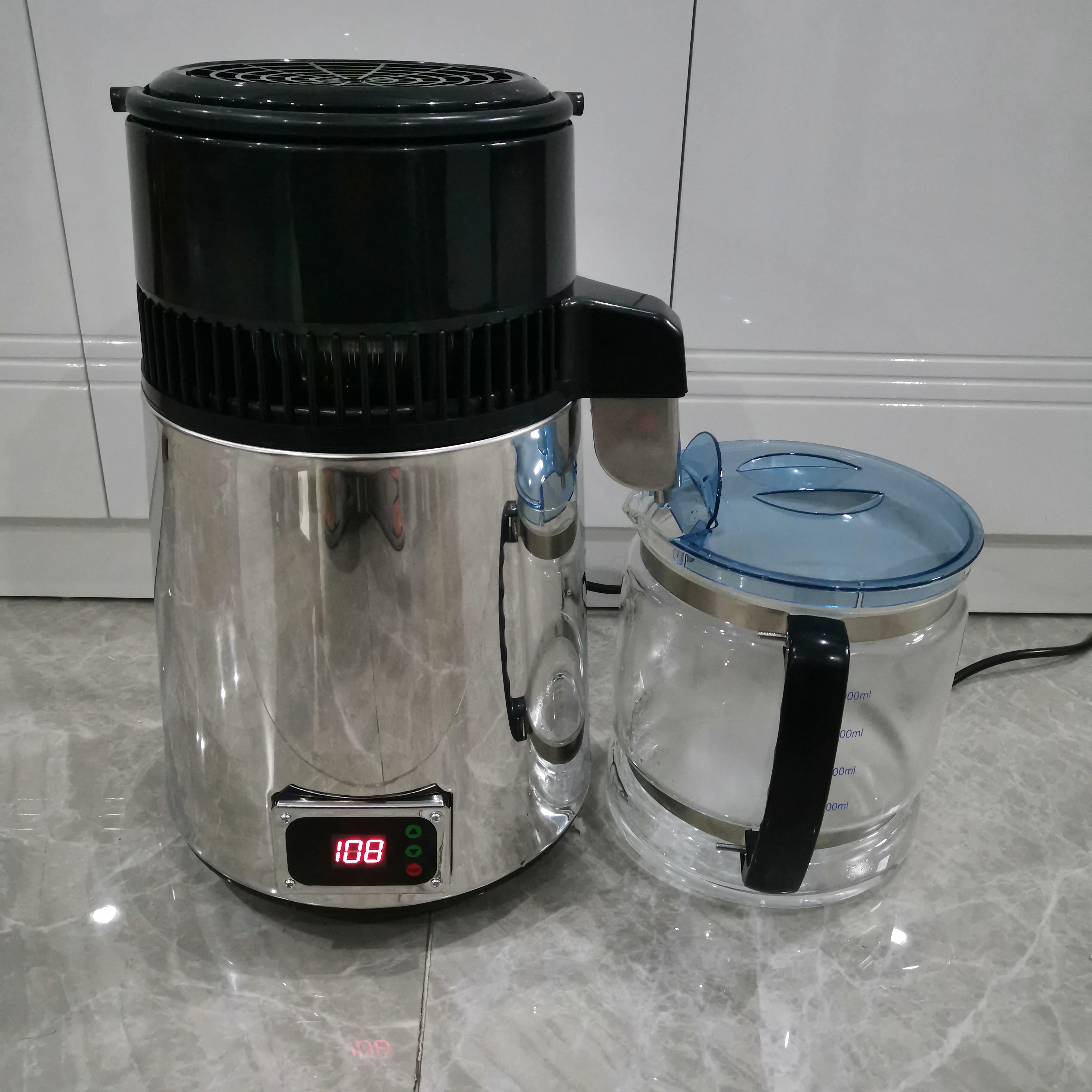 Alcohol Distiller Pure Water Distiller Wine Distilled Water Making machine Water Purifier Stainless Steel 750W 4L 110V / 220V