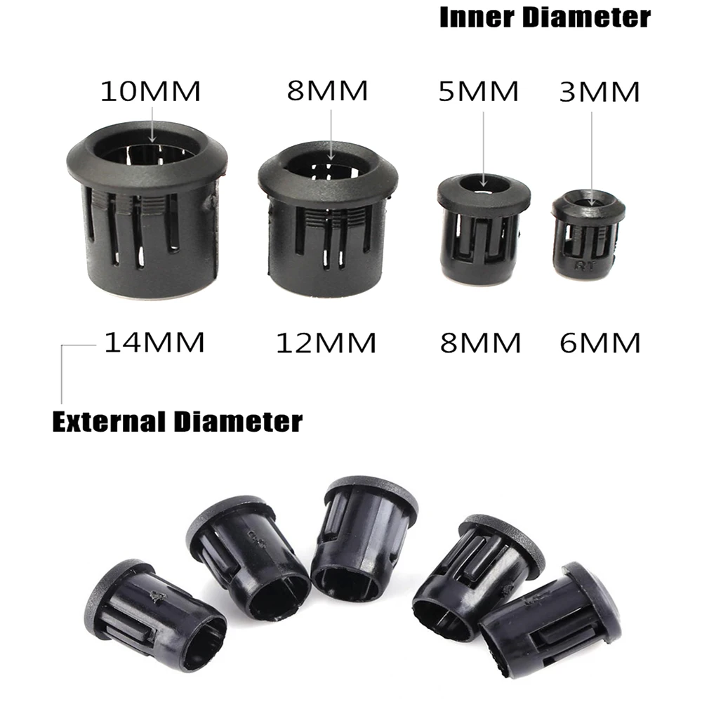 Black Plastic Lamp LED Diode Holder Black Clip Bezel Socket Mount 3mm/5mm/8mm/10mm For LED light-emitting diode