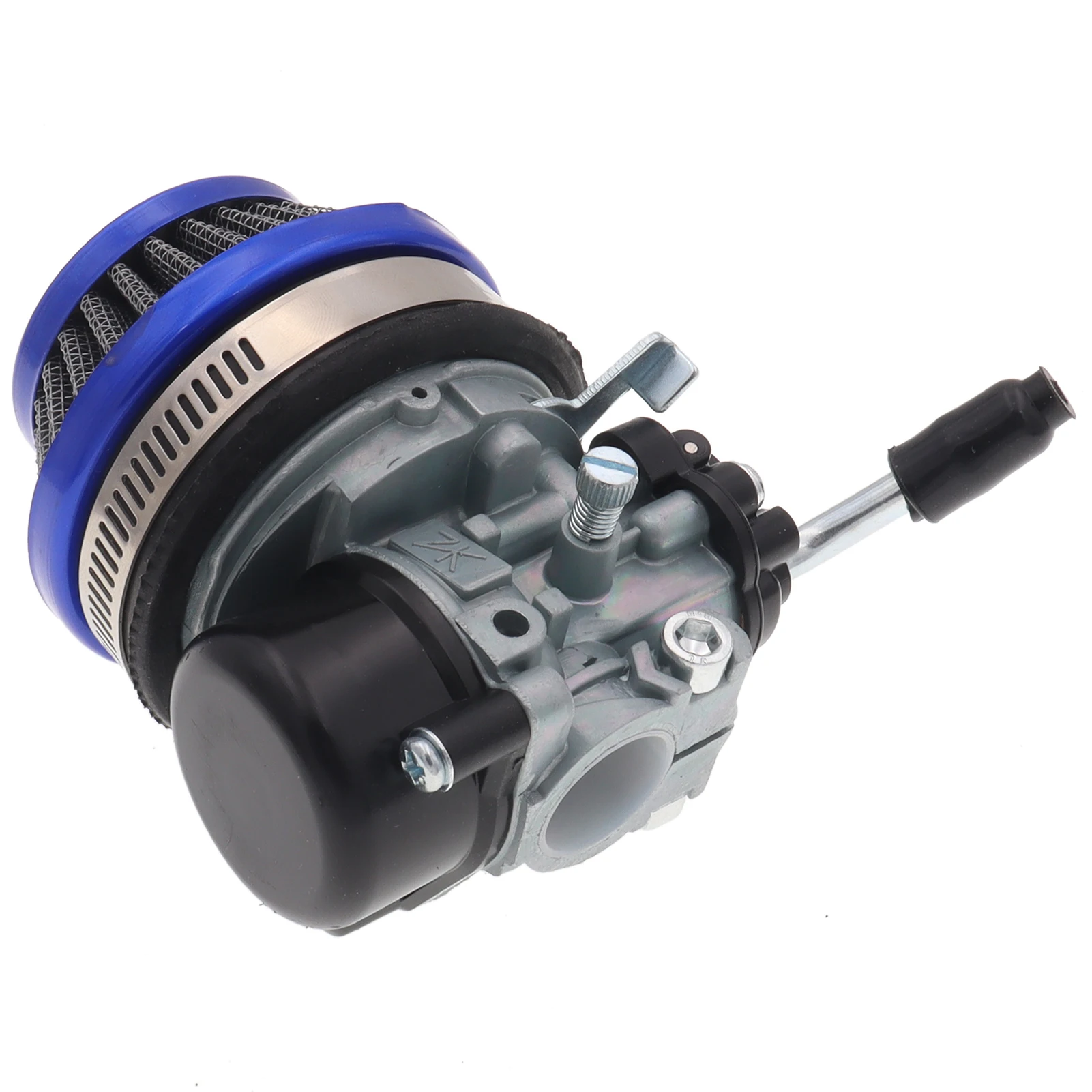 19mm Racing Carburetor with 58mm Air Filter for 2 Stroke Motorized DIrt Pit Pocket Bike 49cc 66cc 70cc 80cc