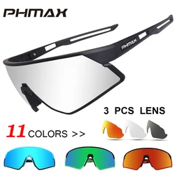 PHMAX Outdoor Sports Road Bicycle Glasses Ultralight Polarized Cycling Sun Glasses Men&Women MTB Bike Sunglasses Goggles Eyewear