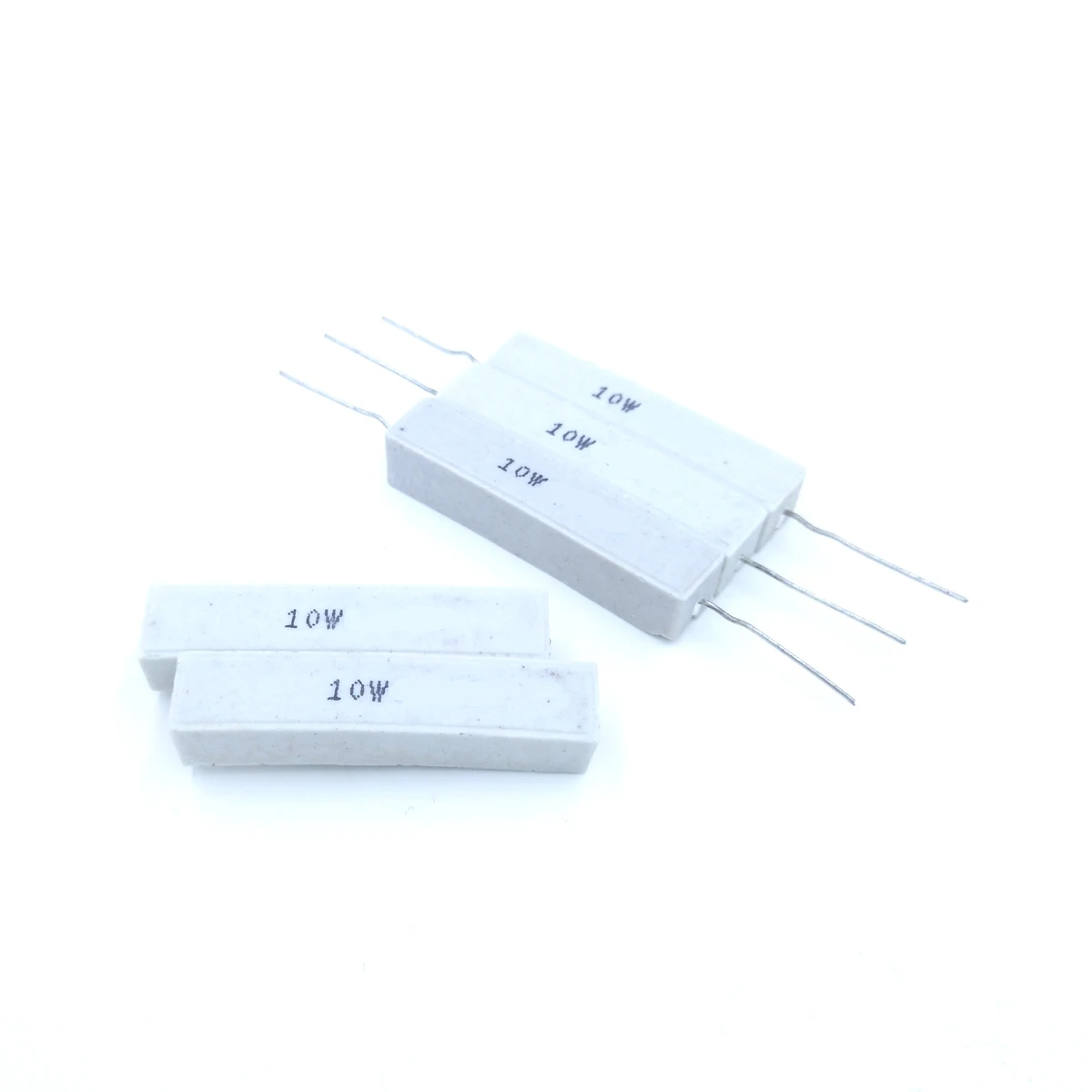 

10Pcs 10W 120R 150R 180R 120ohm 150ohm 180ohm 120 150 180 5% Cement Ceramic Power Horizontal Resistor Resistance R Ohm