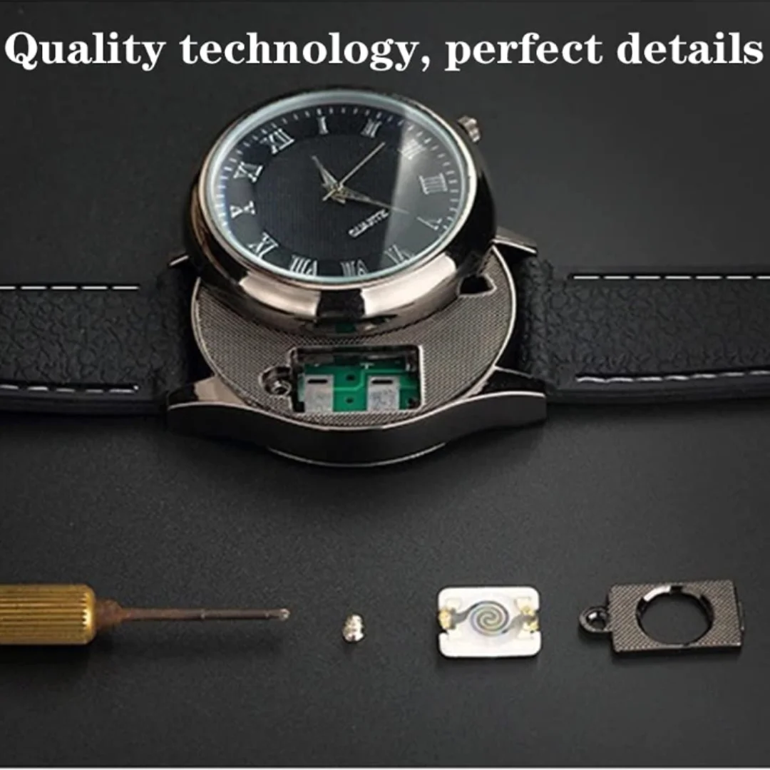 

Multifunctional Electronic Watch Lighter, Creative Gift, Windproof, USB Charging Design