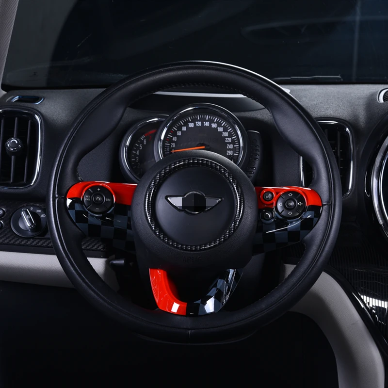 

Car Steering wheel multi-function button decoration stickers For BMW MINI Cooper Countryman F54 F55 F56 F57 F60 JCW car styling