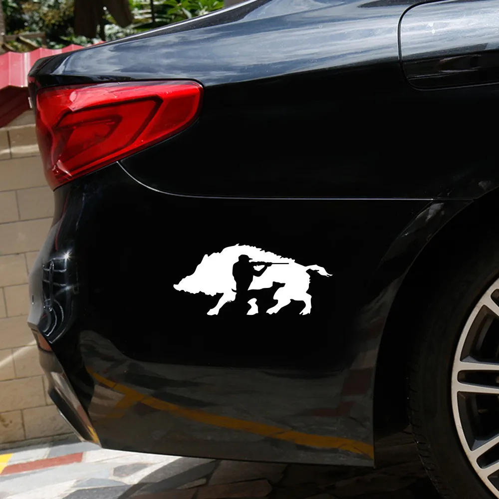 Doordash Creative Car Stickers Hunting Wild Boar Applique Fashion Automobile Motorcycle Accessories DIY Decal Car Stickers