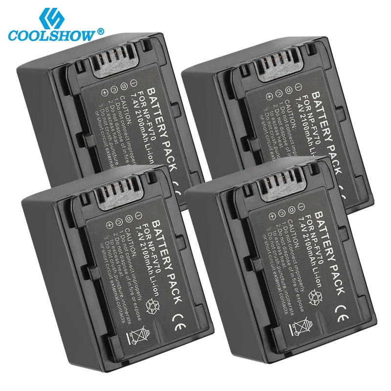 

NP FV70 NP-FV70 NPFV70 Battery for Sony NP FV50 FV30 HDR-CX230 HDR-CX150E HDR-CX170 CX300 Z1 2100mAh Camera Batteries