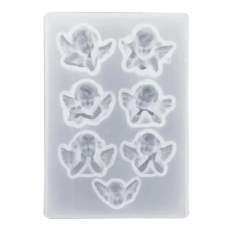 Little Angel Shape Silicone Mold DIY Clay UV Epoxy Resin Mould Home Decoration Pendant Jewelry Craft Making Tool