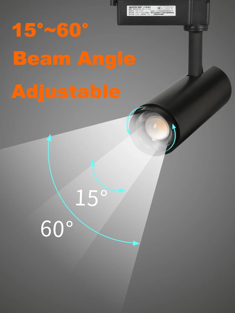 Imagem -02 - Dimmable Led Cob Teto Lâmpada Fixture Foco Luz Zoomable Beam-angle Ajustável Imagem Spotlight Jewelry Store Bar Counter