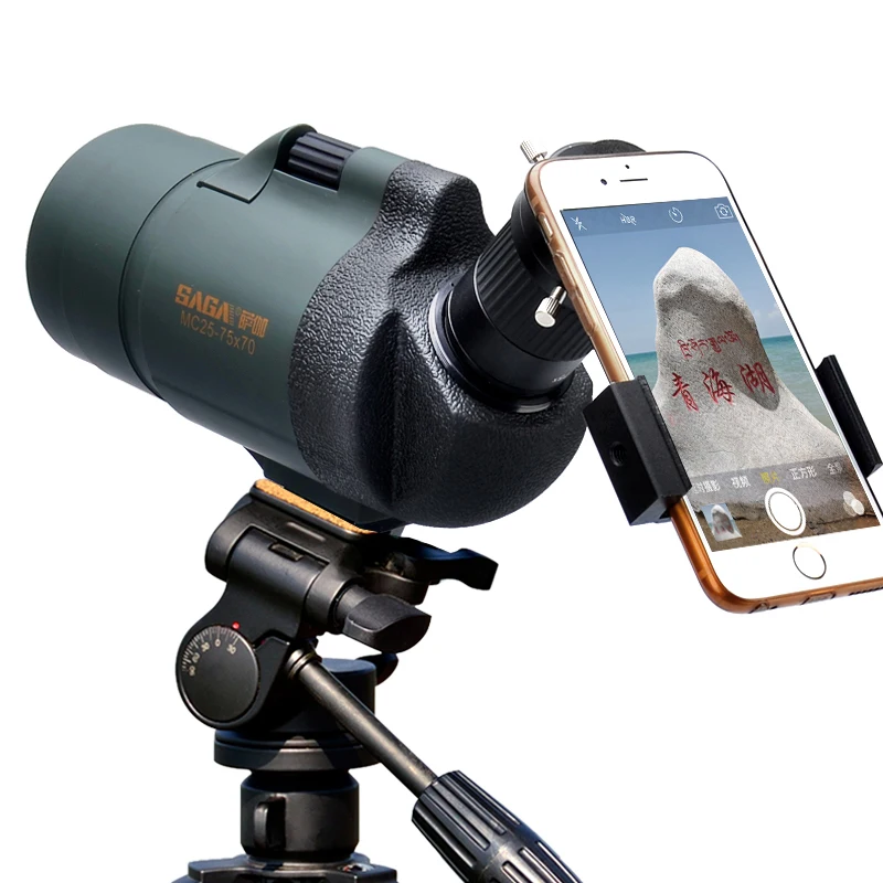 Professional Spotting Scope MC25-75x70 Zoom Monocular Telescope High Power Waterproof Telescop Hunting Bird Watching Target