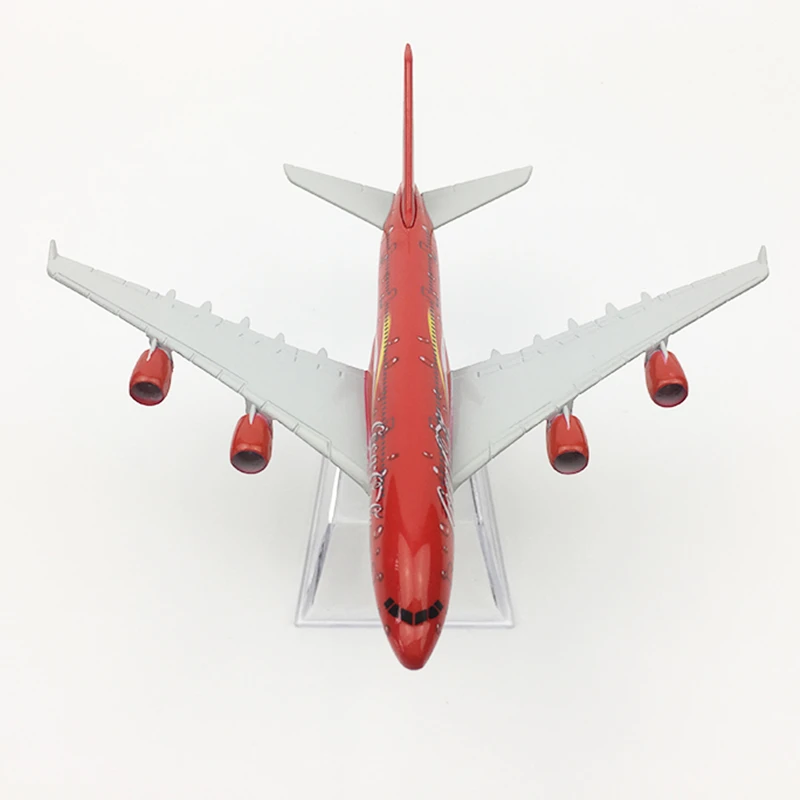 1:400 Scale 16cm COLA Airlines Airbus A380 Metal Alloy Airplane Aircraft Model Decoration Plane Kids Christmas Gift Collectible