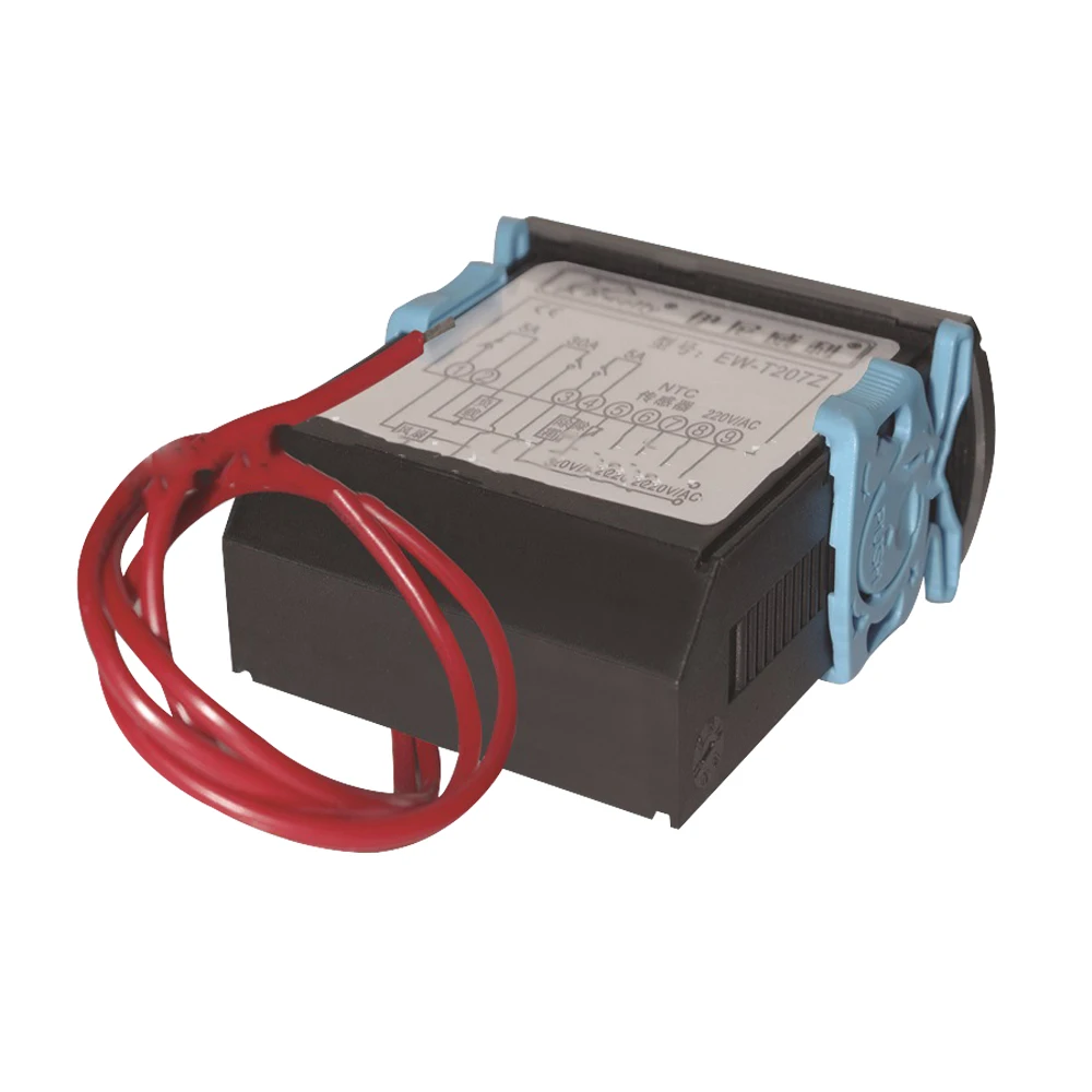 Imagem -02 - Controlador de Temperatura para Refrigerador Armário de Cortina de ar com Resfriamento e Descongelação Escudo Impermeável Ew-t207z
