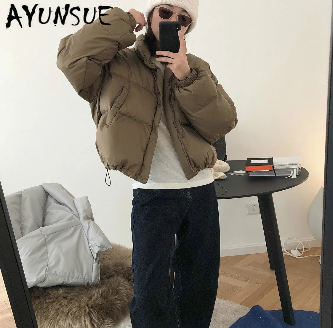 

Winter Jacket Women Korean Short Women Jacket Stand Collar Coat Women Loose Warm Parka Abrigos Mujer Invierno 2020 Z0737 YY2124