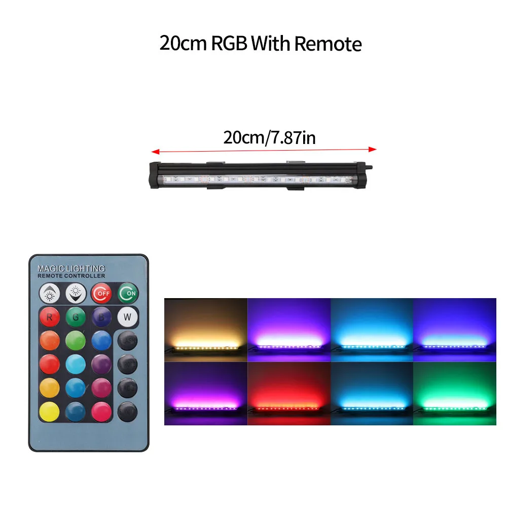 Led air bubble light aquarium lamp Remote control color changing colorful   Diving  gas stone Aeration