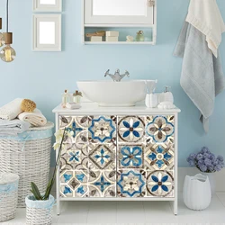 10pcs/set Retro Matte Tiles Sticker Floor Waistline Desktop Decoration Wall Decals Self-adhesive Oil-proof PVC Wallpaper