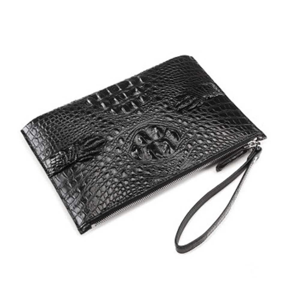 menggeka men crocodile bag Handbag  male  business  men cltuch bag  high-capacity  Crocodile claw   Men  Envelope bag