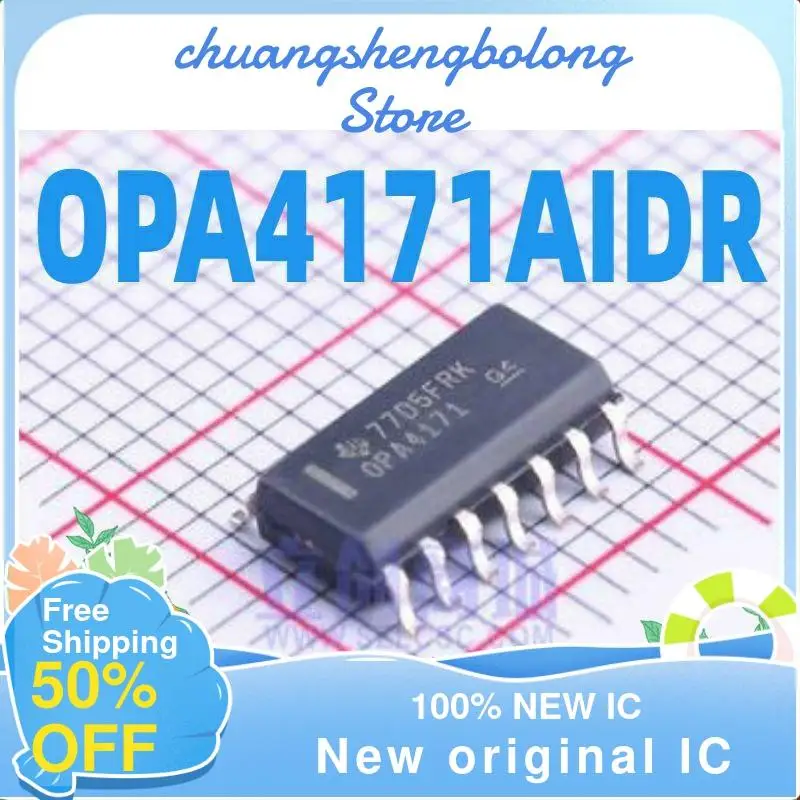 

5 шт., OPA4171, OPA4171AID, OPA4171AIDR, новый оригинальный IC