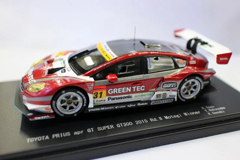 Ebbro 1/43 Scale Super GT 2015 Series Prius apr GT300 Rd.8 Motegi Winner Racing car model for collecton Resin