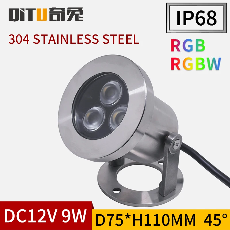 

Surface mounted underground light IP68 waterproof DC12V landscape RGBW dimming spotlight for courtyard garden staircase terrace